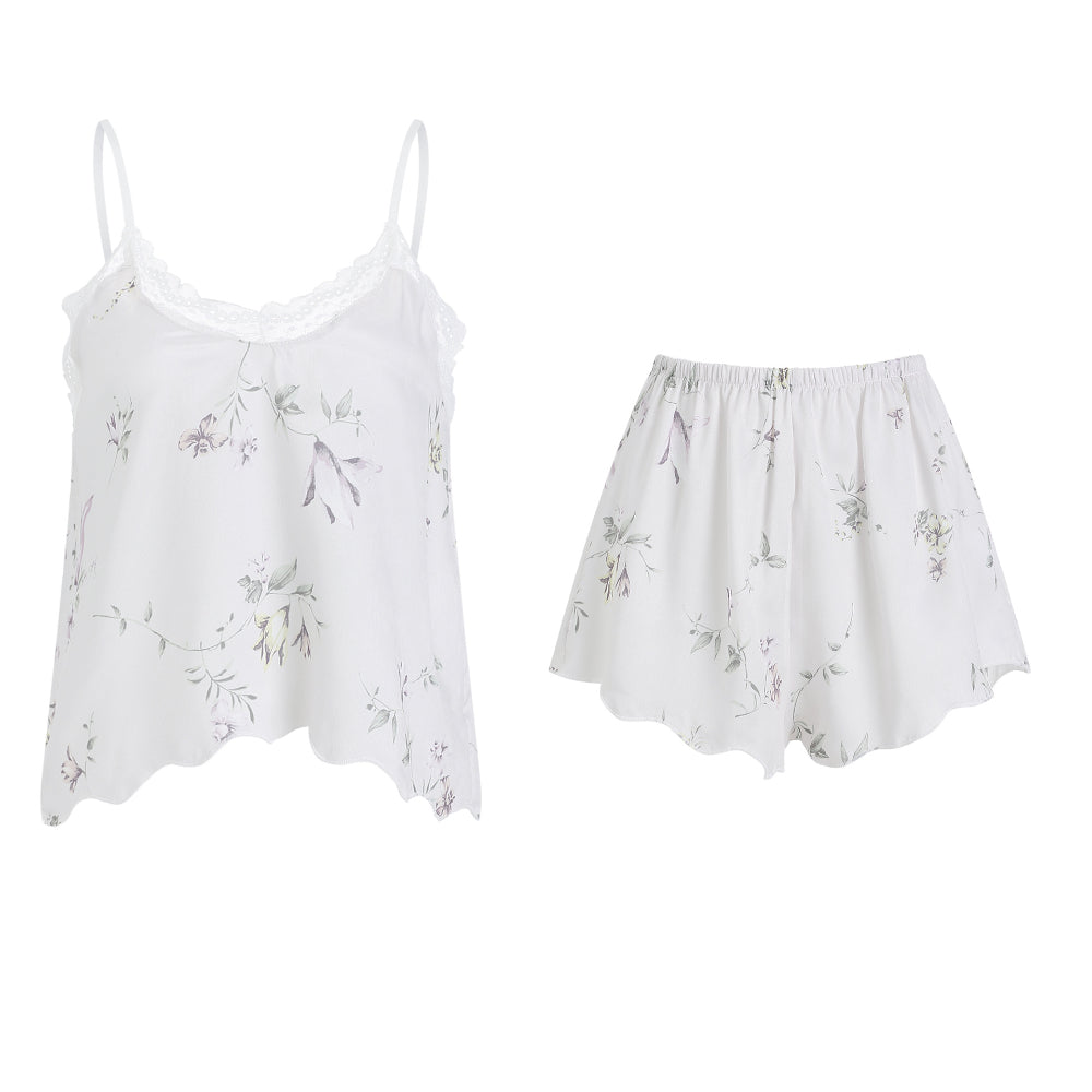 Womens Straps V Neck Satin Tanks Tops Fashion Camisole Shirts Summer Sleeveless Blouses Tops With Short