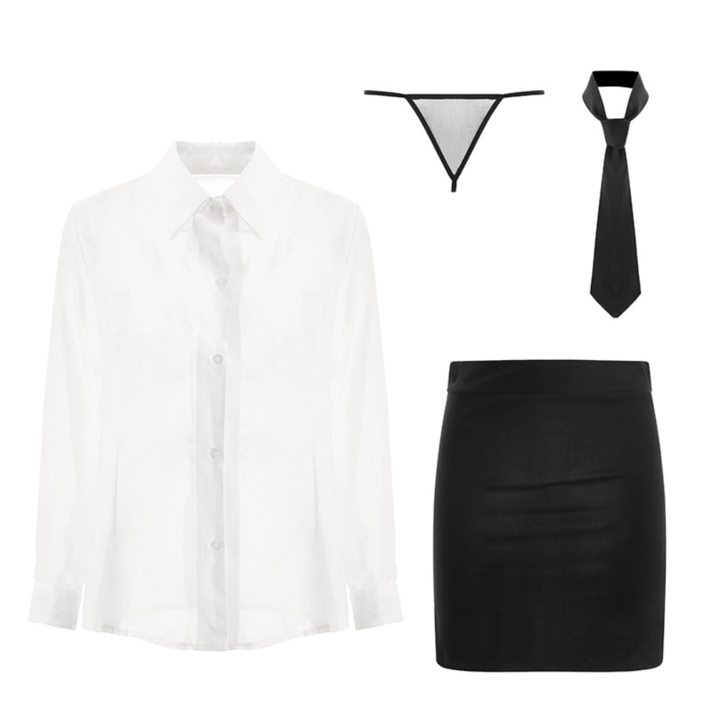 Sexy Secretary Cosplay Lingerie Office Nurse Uniform Bunny Maid Kawaii Halloween Costumes