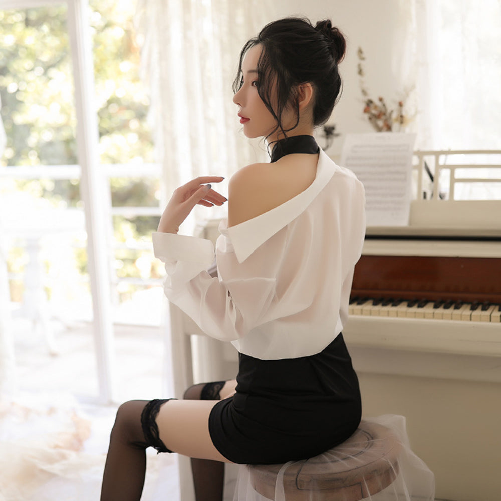 Sexy Secretary Cosplay Lingerie Office Nurse Uniform Bunny Maid Kawaii Halloween Costumes