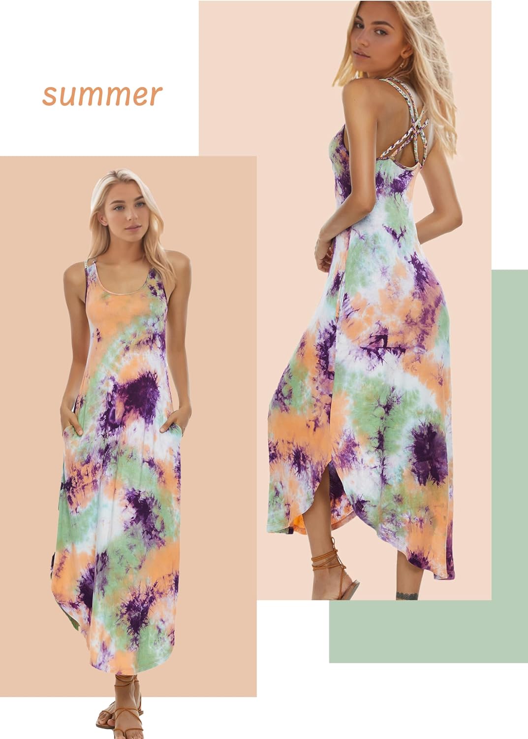 Mist Azur Sundresses Women&