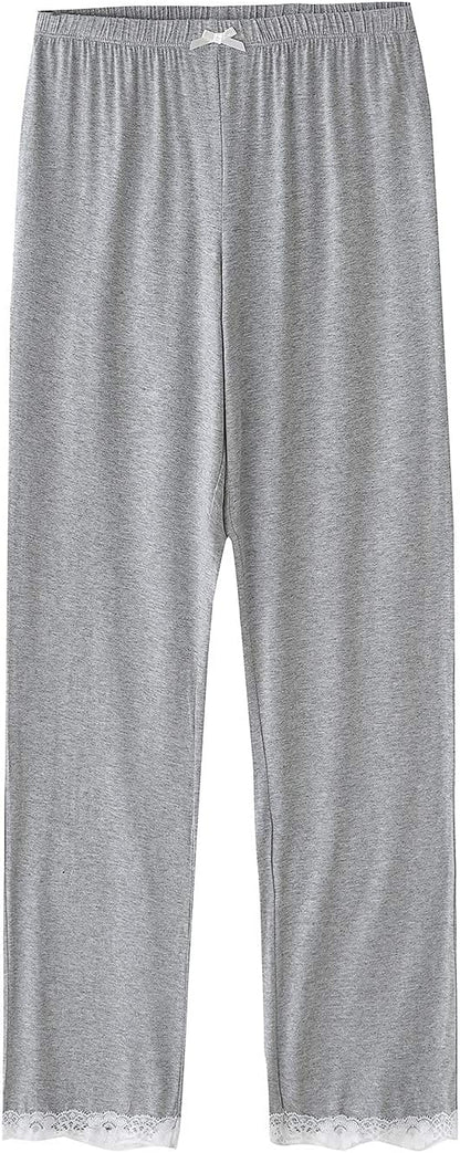 Mist Azur Lounge pants Sleep Pants for Women Knit Pajamas Pants
