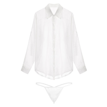 See Through Chiffon Women&