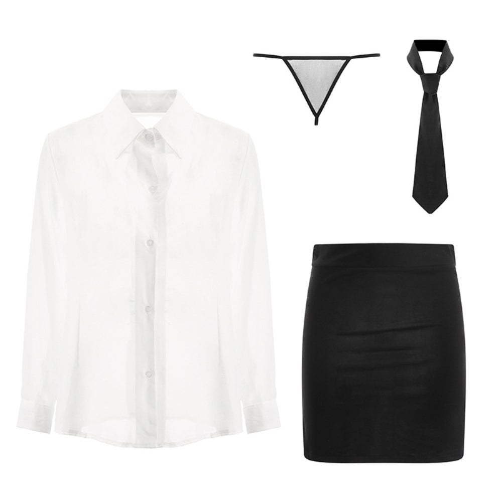 Sexy Secretary Cosplay Lingerie Office Nurse Uniform Bunny Maid Kawaii Halloween Costumes