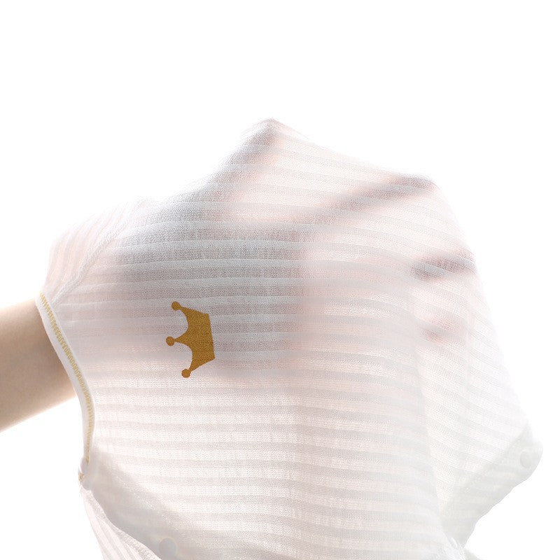 Mist Azur rompers and one-piece garments Summer thin newborn cotton long-sleeved baby one-piece
