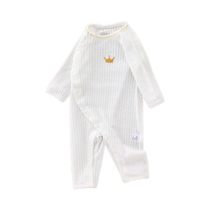 Mist Azur rompers and one-piece garments Summer thin newborn cotton long-sleeved baby one-piece