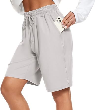 Mist Azur Bermuda shorts Women&